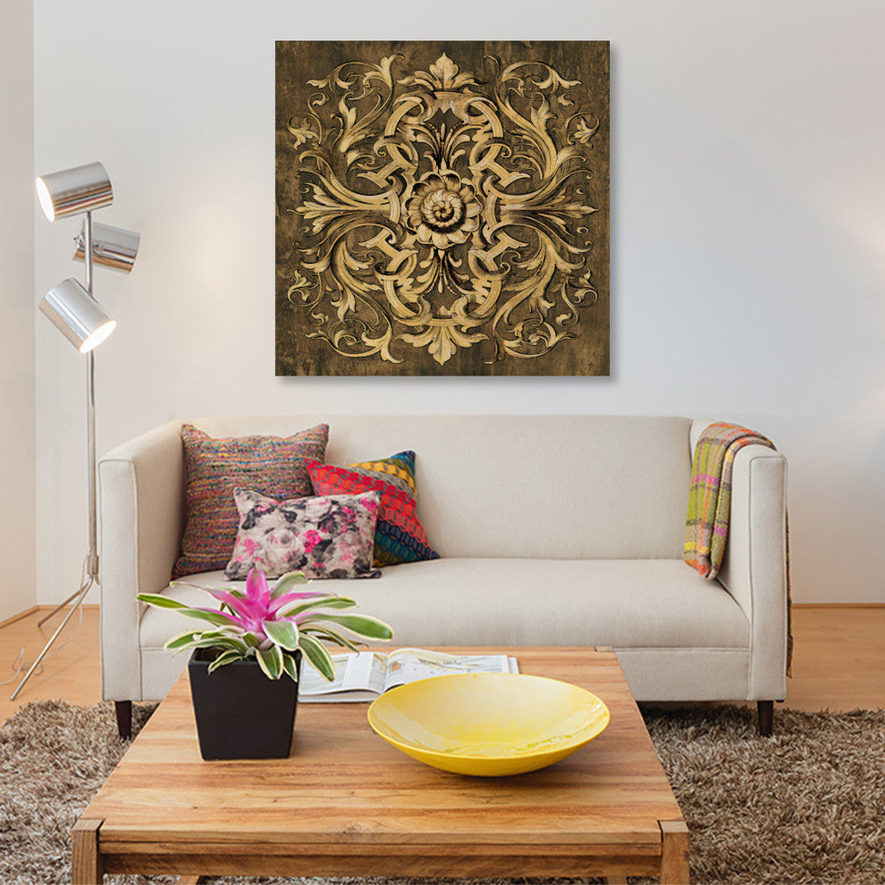 "Classic Scroll I" by Dylan Wright, Canvas Print, 37"x37"