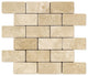 2 X 4 Durango Cream Travertine Tumbled Brick Mosaic Tile