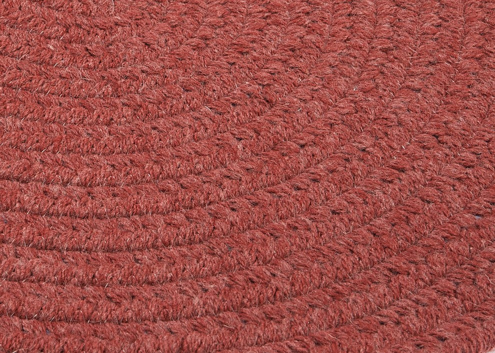 Colonial Mills Bristol WL11 Rosewood Traditional Area Rug, Round 8'x8'
