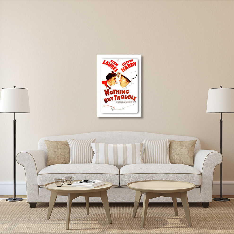 Laurel and Hardy, Nothing But Trouble, 1944, 28x40