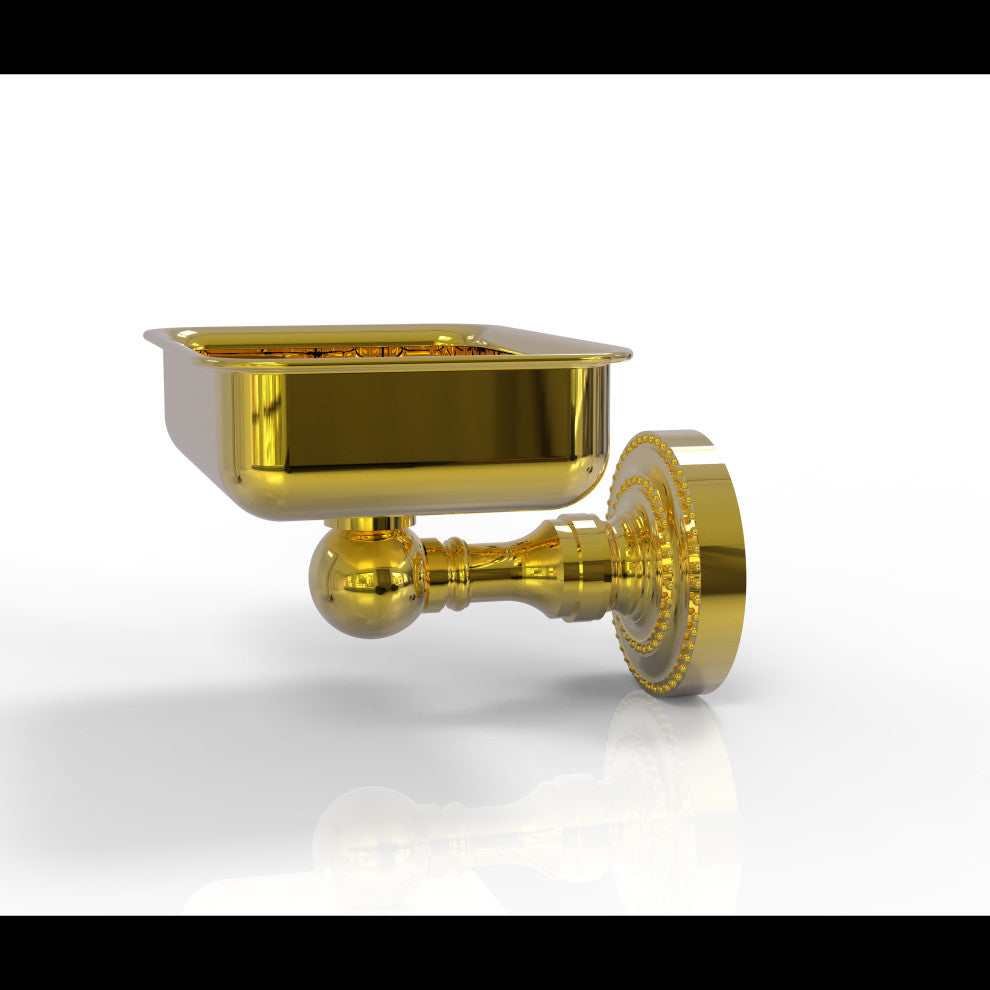 Dottingham Wall Mounted Soap Dish, Polished Brass