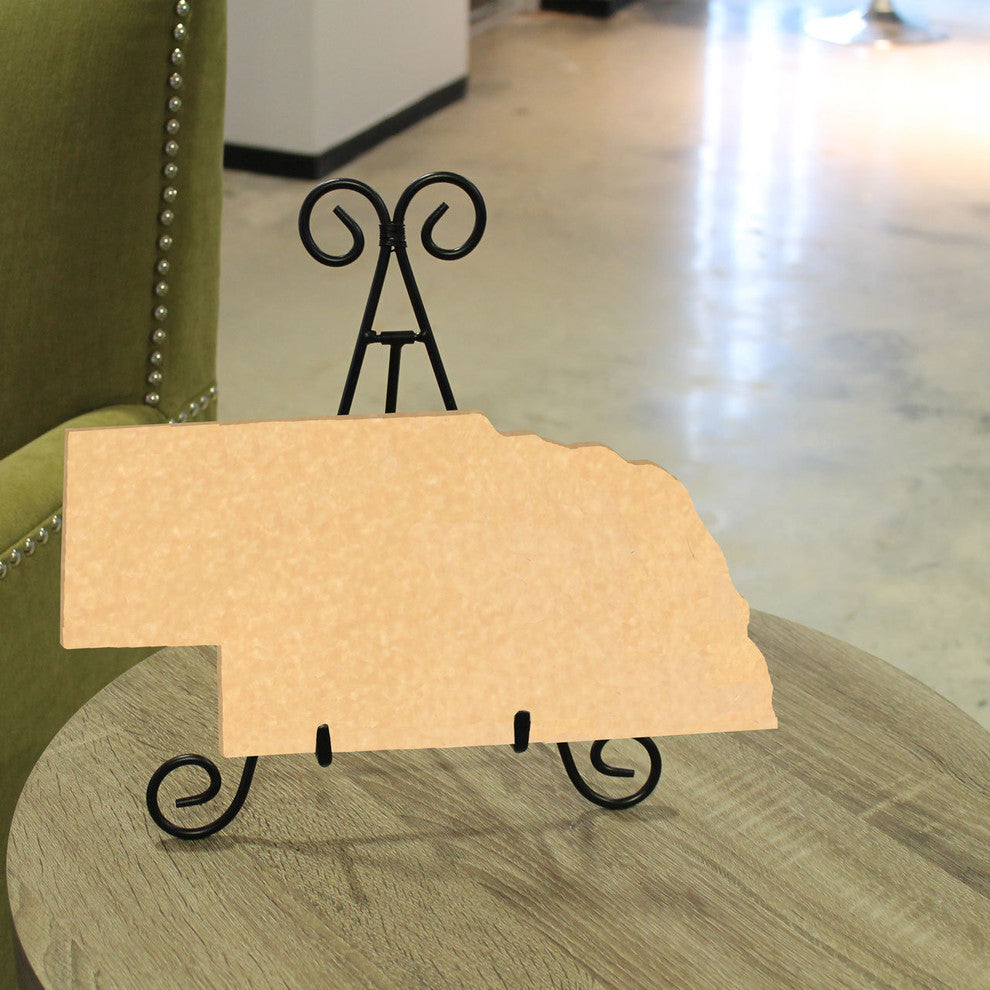 State Shaped Cutting Boards, Natural Bamboo, Nebraska