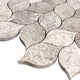 Silver Shadow Marble Leaf Design on 12" x 12" Mesh Mosaic Tile (10 sqft per box)