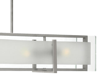 Hinkley Latitude Medium Four Light Linear, Brushed Nickel