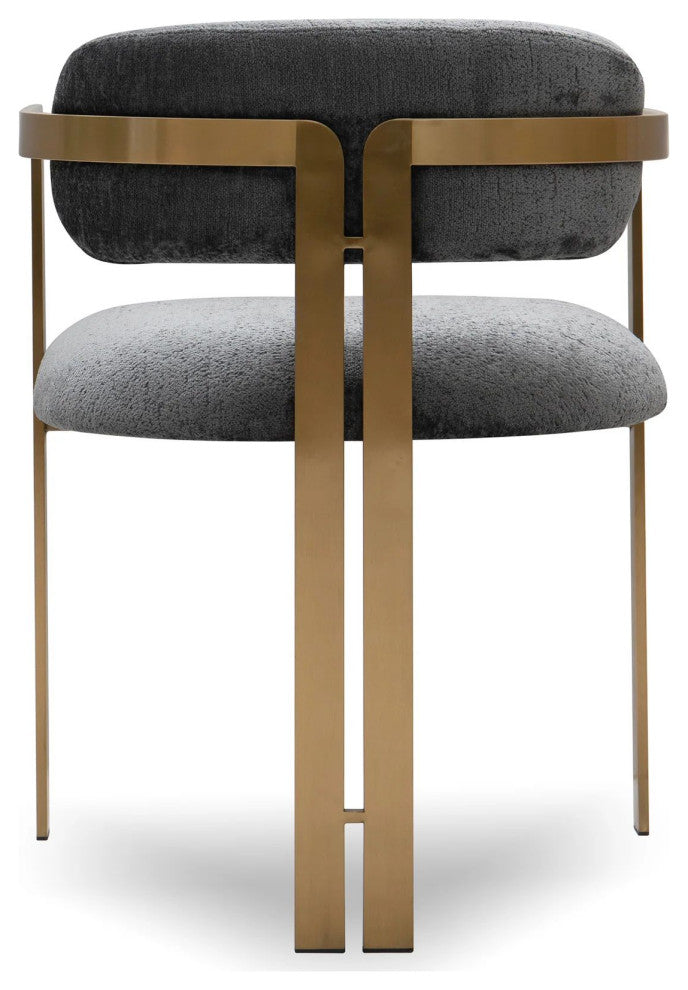 Sidecar Dining Chair, Hammered Chenille