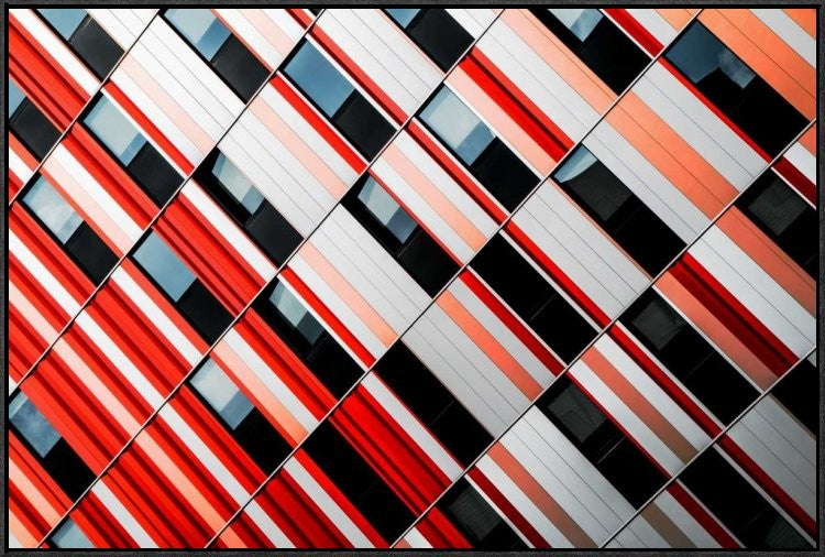 "Mo-Za" Framed Canvas Giclee by Gilbert Claes, 37x25"