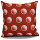 Decorative Holiday Outdoor Pillow Geometric Print, Red, 20"x20"