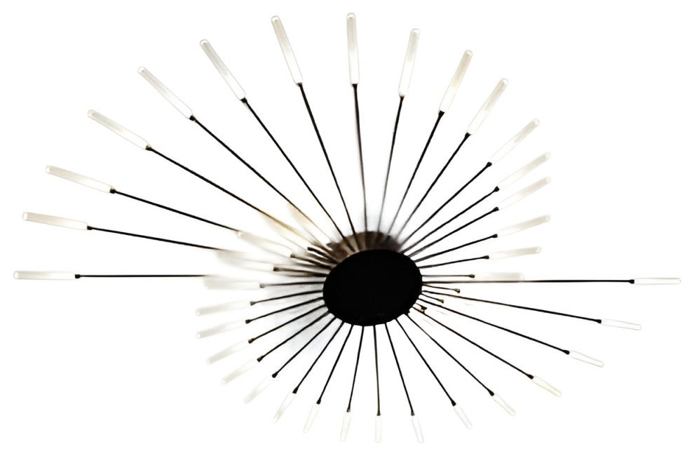 Winterthur | Exquisite LED Metal Ceiling Light, Black, 42 Heads