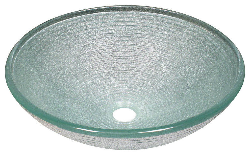 P636 Foil Undertone Glass Vessel Sink