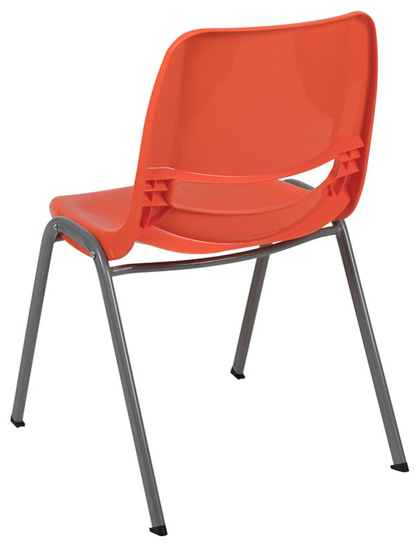 Hercules Series Ergonomic Shell Stack Chair, Orange