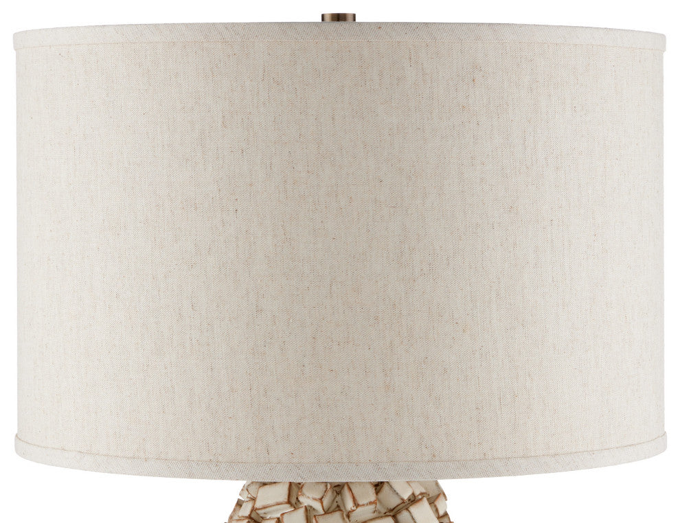 Sugar Cube Ivory Table Lamp