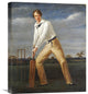 "A Cricketer at The Crease" Stretched Canvas Giclee by English School, 18"x22"