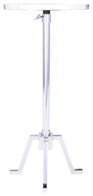 Butler Sash Metal and Marble End Table