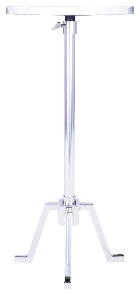 Butler Sash Metal and Marble End Table