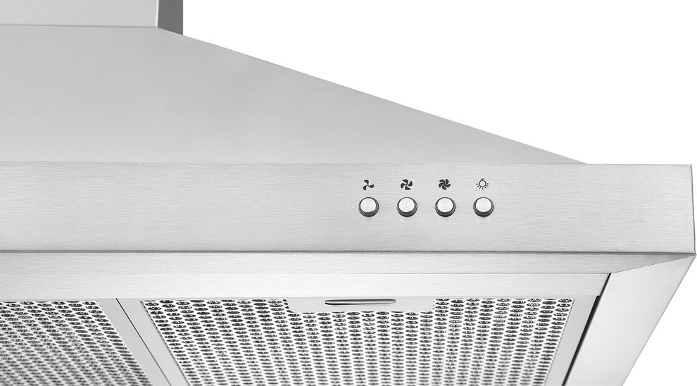 WPS636 Wall Mount Pyramid Stainless Steel Range Hood, 36"