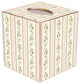 TB839 - Dainty Rose Stripe Tissue Box Cover