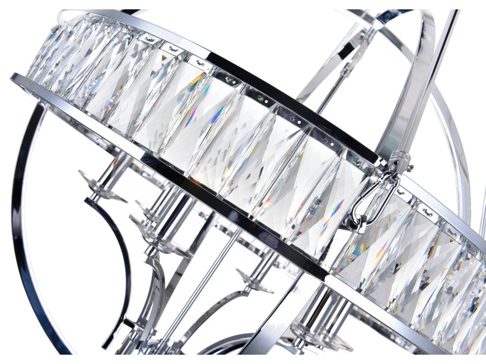 Arkansas 6 Light Chandelier With Chrome Finish