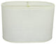 Aspen Creative 37051 Oval Hardback Shaped Spider Lamp Shade in Off-White