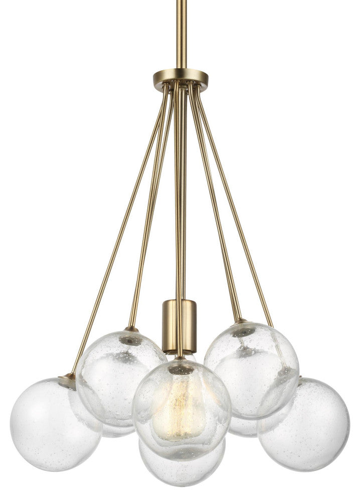 Bronzeville 1-Light Pendant, Satin Brass