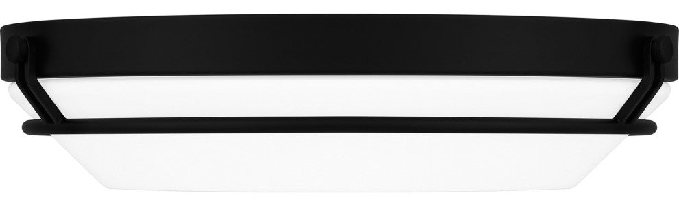 Quoizel DNB1616 Dunbar 16"W LED Flush Mount Ceiling Fixture - Matte Black