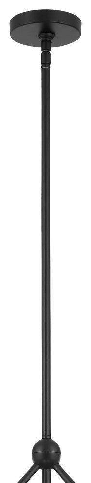 Omni 6-Light Matte Black Chandelier