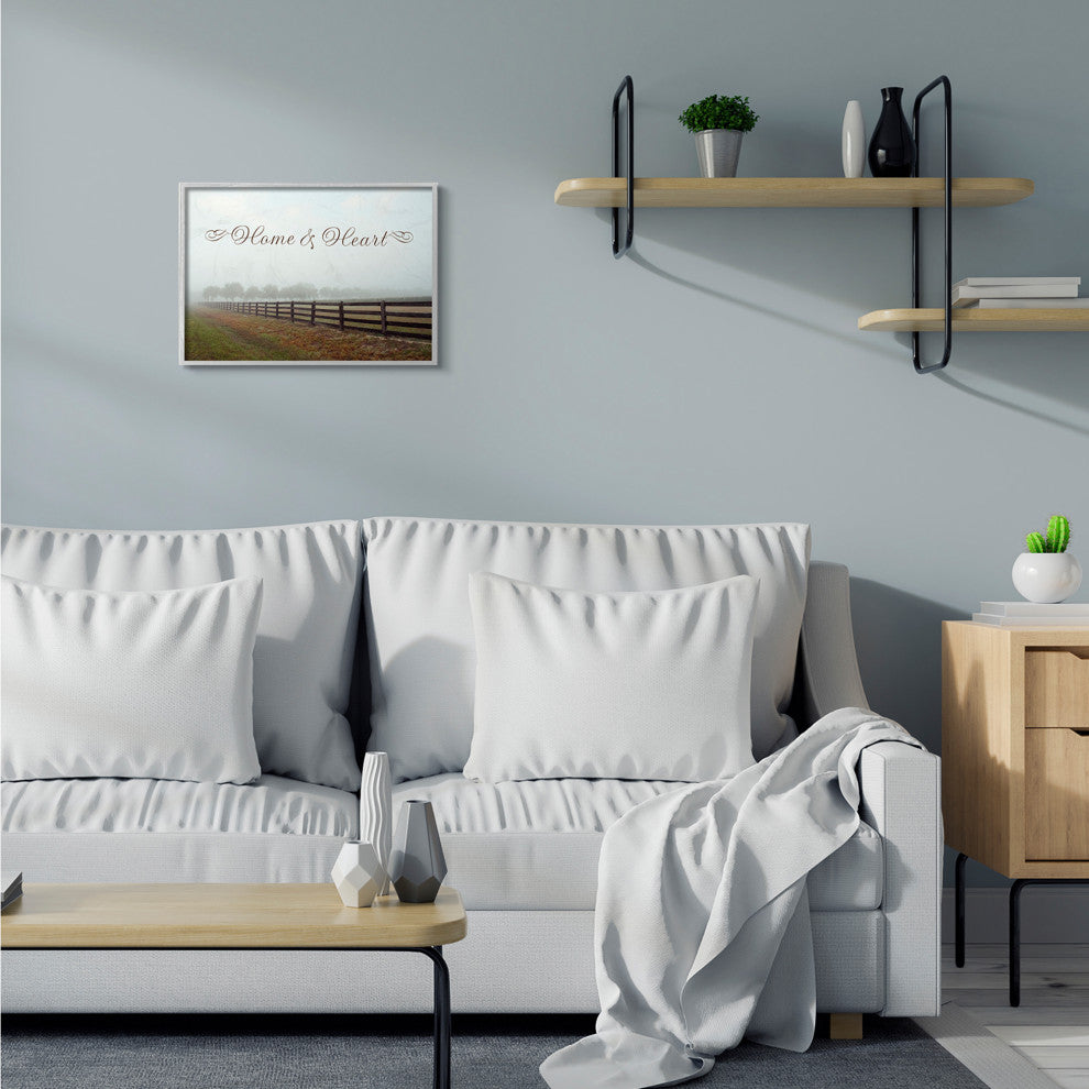 Home And Heart Rustic Farm Landscape Photo, 16"x20"