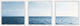 Panoramic Sea Horizon Triptych, 3-Piece Set, 12x12 Panels