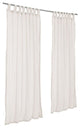Spectrum Eggshell Sunbrella Outdoor Single-Panel Curtain With Tabs, 108"x50"