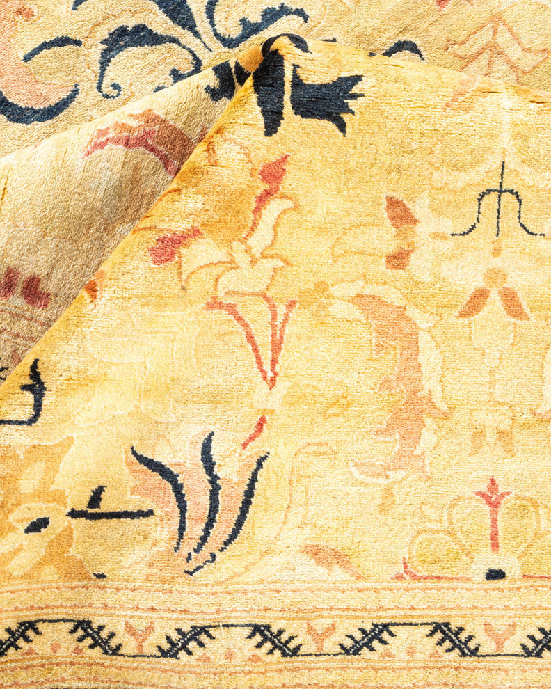 Ella, One-of-a-Kind Hand-Knotted Area Rug, Green, 8' 3"x10' 4"