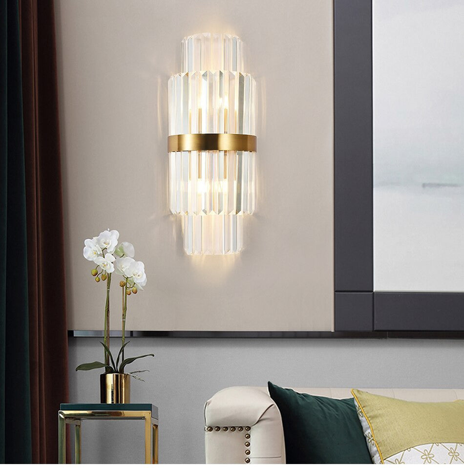 Kriens | Modern Crystal Wall Lamp for Bedroom