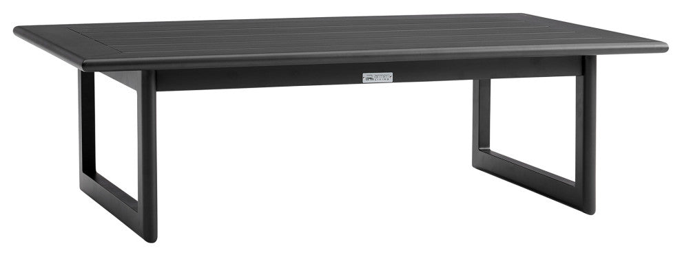 Cayman 4-Piece Black Aluminum Outdoor Seating Set With Dark Gray Cushions