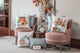 Harvest Bouquet Embroidered Decorative Pillow Multicolored