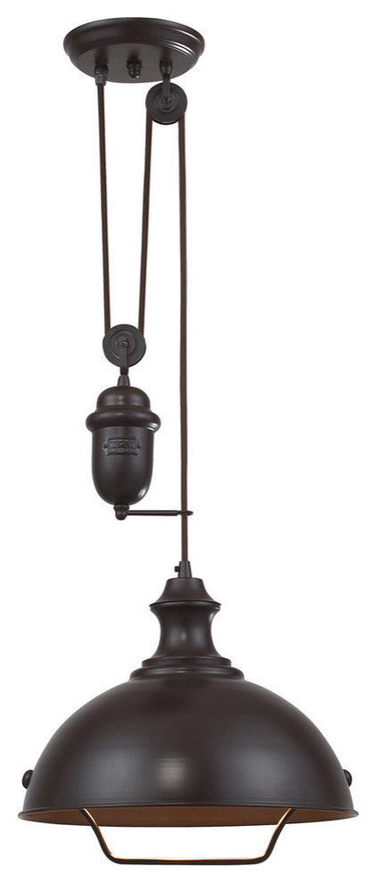 Farmhouse Oiled Bronze Pendant