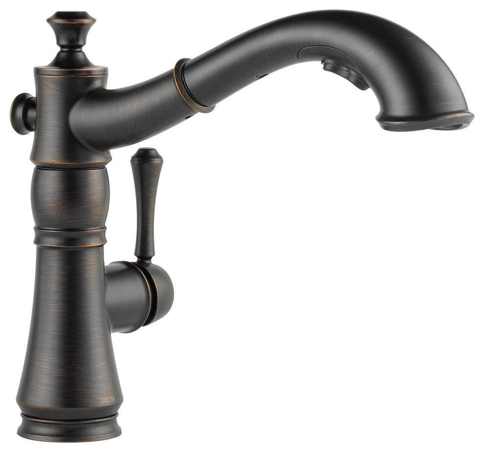 Delta Cassidy Single Handle Pull-Out Kitchen Faucet, Venetian Bronze