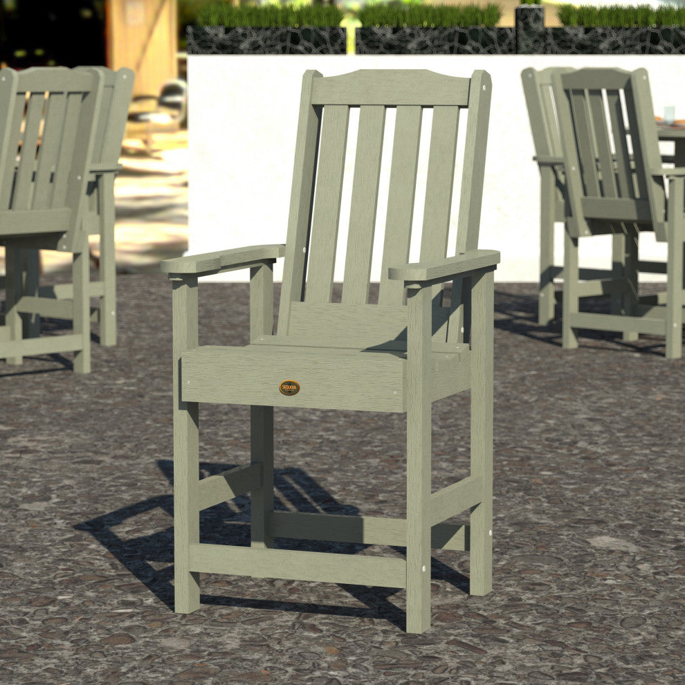 Springville Arm Chair, Counter Height, Eucalyptus
