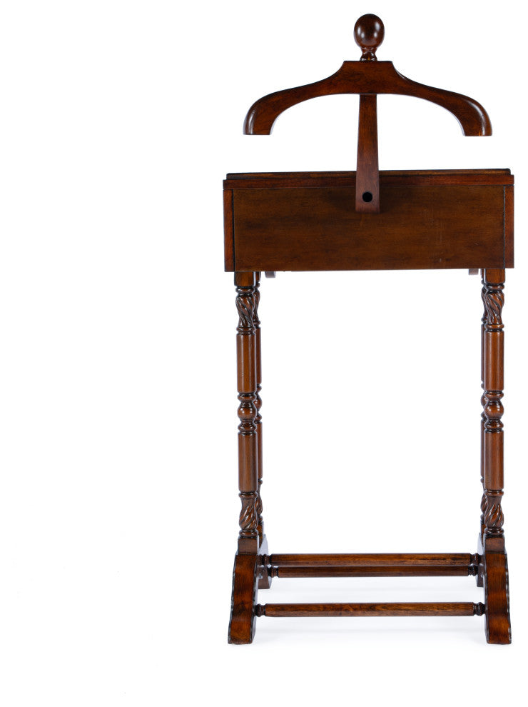 Petrov Clothing Valet Stand, Antique Cherry