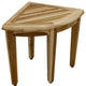 18" X 23" Natural Teak Corner Shower Bench