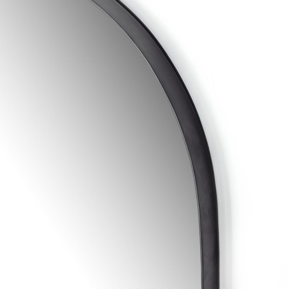 Georgina Wide Mirror-Iron Matte Black