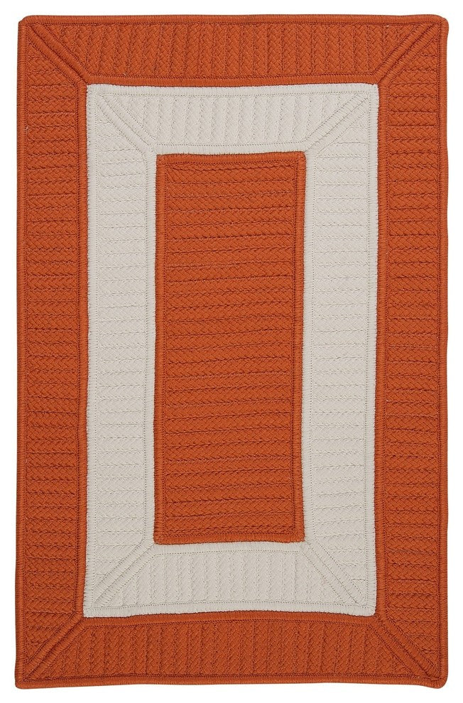 Colonial Mills Rope Walk CB93 Rust Indoor/Outdoor Area Rug, Square 12'x12'