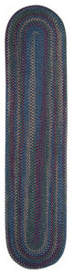 Colonial Mills Rug Worley Runner Navy Runner, Oval