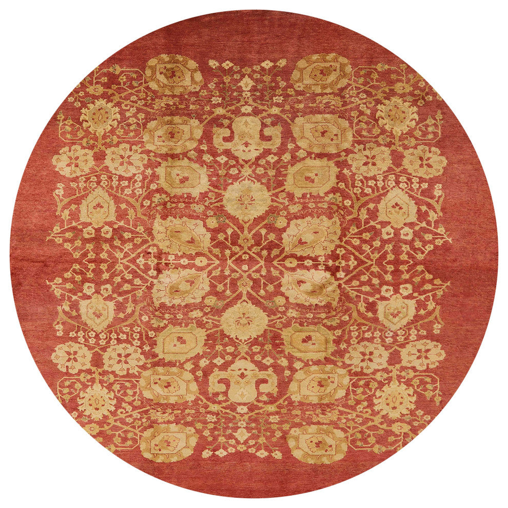 Ahgly Company Indoor Round Mid-Century Modern Area Rugs, 5' Round