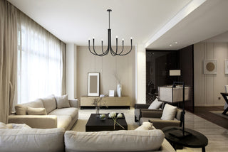 Home Living 42" Chandelier, Black