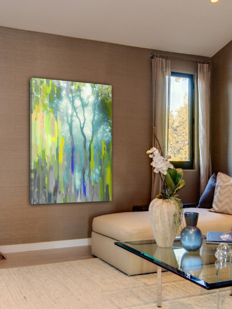 "Painted Tree Forest" Fine Art Canvas Print, 16"x24"