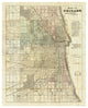 "Map of Chicago, 1857" Digital Paper Print by Rufus Blanchard, 15"x18"