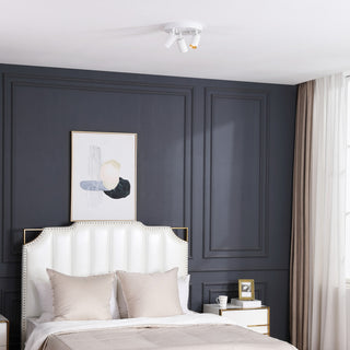 Vidalite Shura Integrated LED 3 Head Flush Mount, White