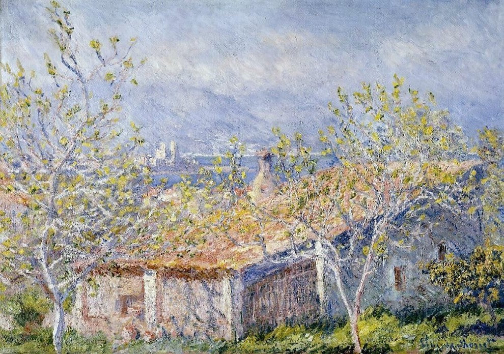Claude Oscar Monet Gardener's House at Antibes Wall Decal