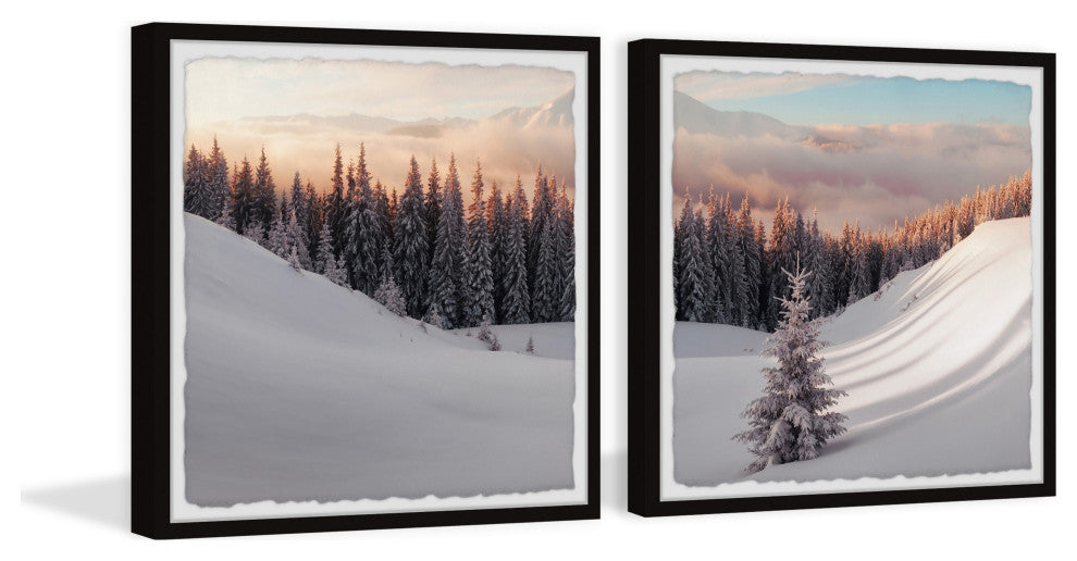 Feeling Frosty Diptych, 2-Piece Set, 18x18 Panels, 18x18