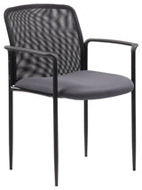Boss Stackable Mes Guest Chair, Gray