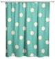 Blue Button Pattern Shower Curtain