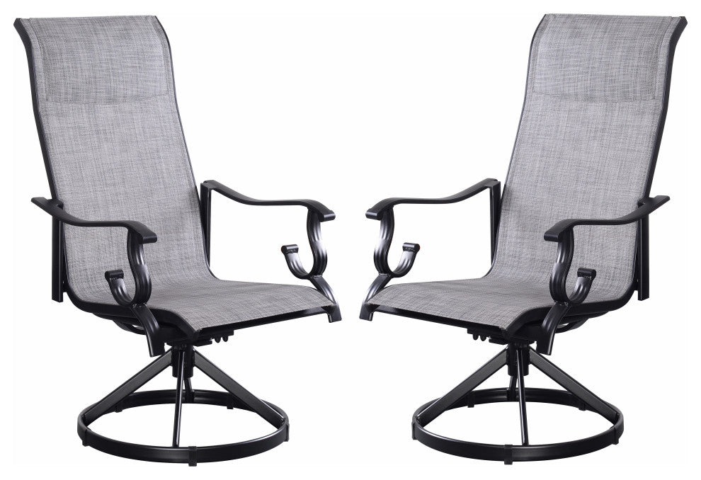 Westin Swivel/Rocking Sling Chair 2-pack - Black